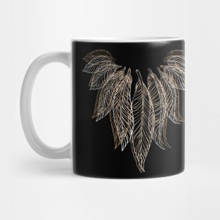 Bird Feathers Leaves Talisman Mug